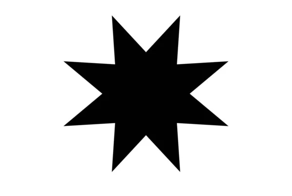 Black Star Drawing Success Champion Achievement Object Symbol Silhouette — Stock Photo, Image