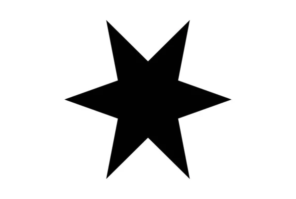 Силуэт Символа Достижений Черная Звезда — стоковое фото