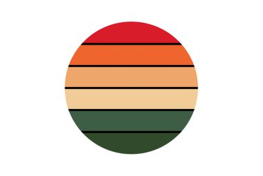 80 'lerin eski daireleri çizgili geometri çizimleri