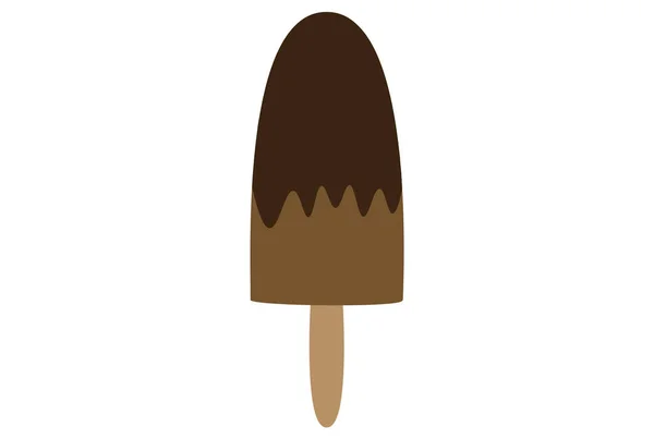 チョコレートアイスクリームアートクリーミーな冷たい甘いおいしい — ストック写真