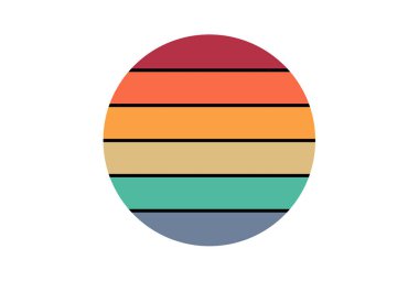 Talep üzerine 80 'lerin günbatımı daire baskısı