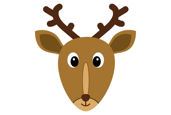 Reindeer Animal Christmas Art Cheerful Xmas Illustration Merry Christmas Religious — Stock Photo, Image