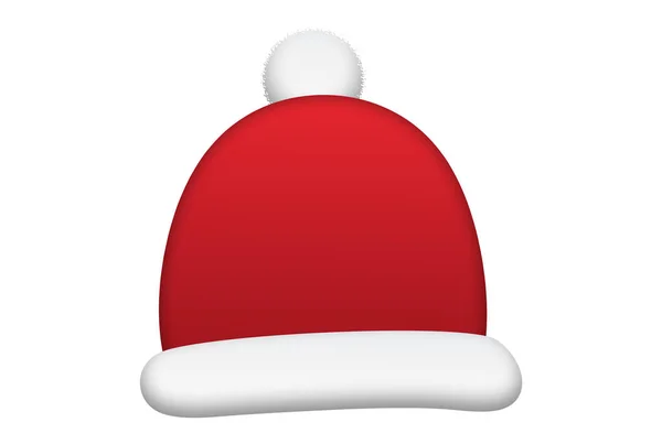 Κόκκινο Καπέλο Χριστουγεννιάτικη Τέχνη Χαρούμενα Χριστούγεννα Εικονογράφηση Καλά Χριστούγεννα Θρησκευτικό — Φωτογραφία Αρχείου