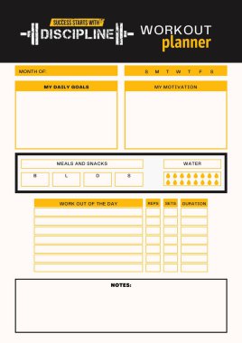 Çalıştırma planlayıcısı dijital planlama, sayfa yazdırılabilir şablonu ekle