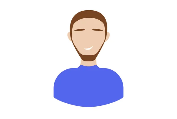 Μπρουνέτ Ένα Πουλόβερ Είδωλο Χαρακτήρα Εικονίδιο Web Σύμβολο Πρόσωπο App — Φωτογραφία Αρχείου