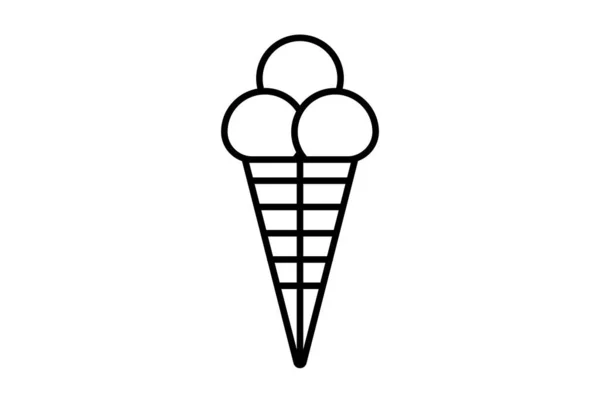 아이스크림 카니발 아이콘 플래그 — 스톡 사진