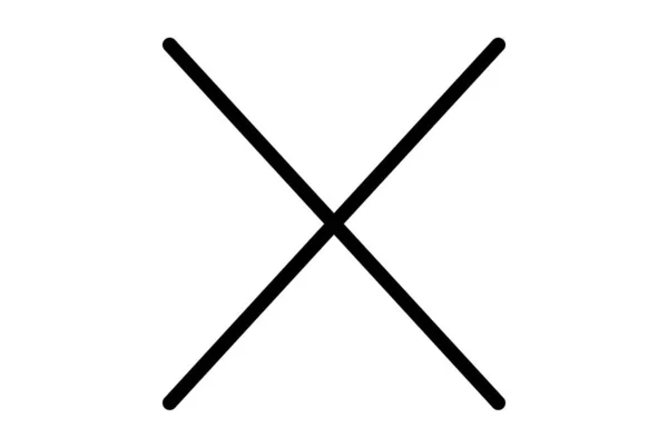 Close Line Icon Error App Simbol Black Web Sign — Stok Foto