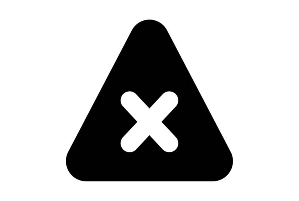 Sluiten Web Icoon Zwart Kruis Symbool App Sign Art — Stockfoto