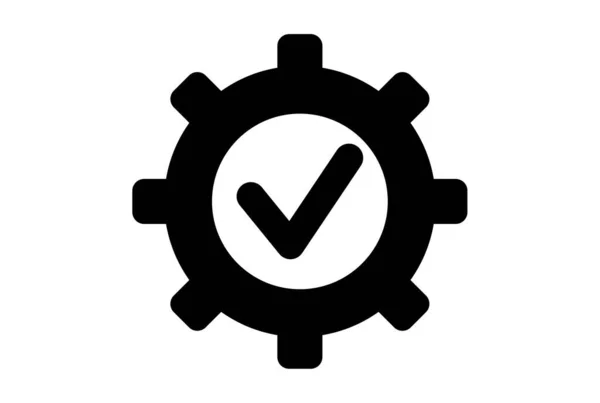 Zkontrolovat Ikonu Aplikace Plochý Tiket Znak Černý Znak Kresba — Stock fotografie
