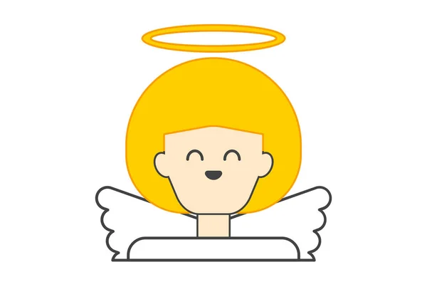 Angel Colored Xmas Icon Christmas Web Symbol App Sign Artwork — Stock Photo, Image