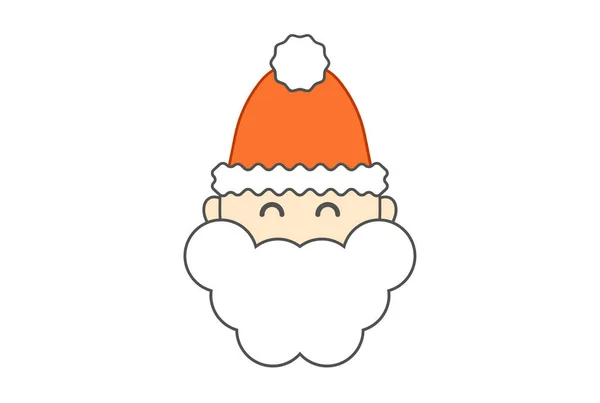 Santa Claus Χρωματιστά Χριστούγεννα Εικονίδιο Σύμβολο Web App Σύμβολο Artwork — Φωτογραφία Αρχείου
