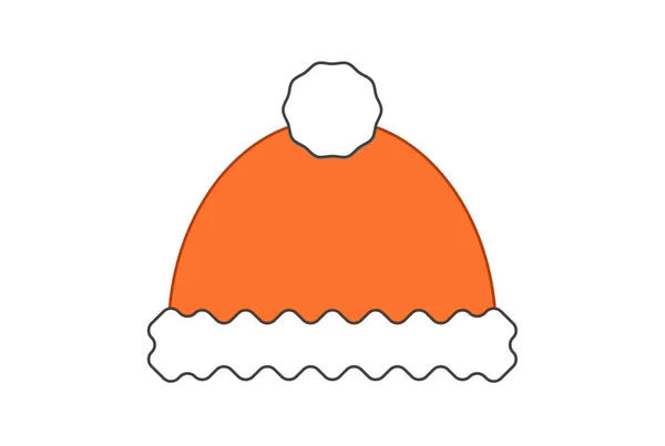 Sombrero Navidad Coloreado Icono Navidad Símbolo Web Aplicación Signo Ilustraciones — Foto de Stock