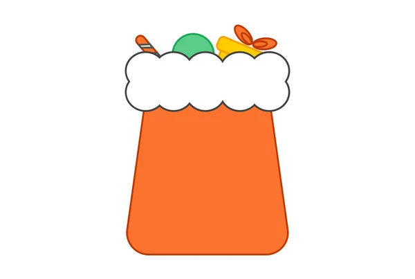Saco Presente Colorido Ícone Xmas Natal Web Símbolo Aplicativo Sinal — Fotografia de Stock