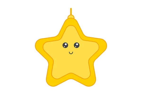 Gwiazdka Kolorowe Ikona Boże Narodzenie Symbol Internetowy Aplikacja Znak Grafika — Zdjęcie stockowe