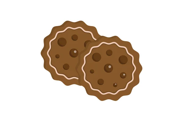 Cookie Karácsonyi Illusztráció Színes Ikon Művészet Xmas Szimbólum App Web — Stock Fotó