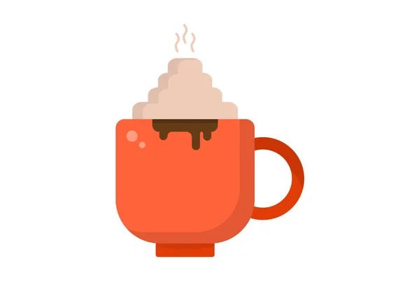 Hot Drink Christmas Illustration Colored Icon Art Xmas Symbol App — Stok Foto