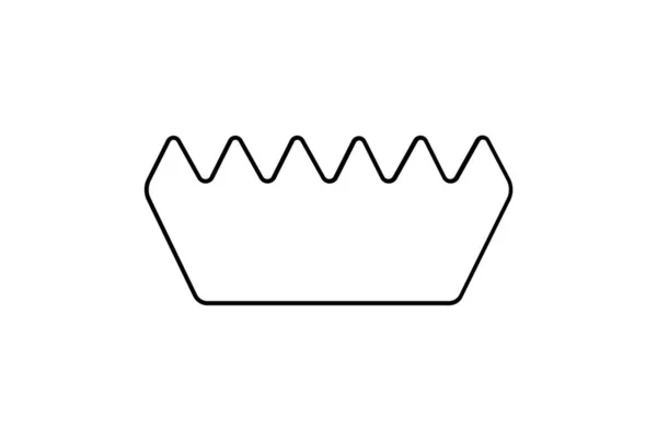 Krone Linie Symbol Minimalistischen König Symbol Kunst Königliche Zeichen Kunstwerk — Stockfoto