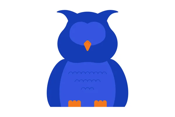 Owl Colored Icon Halloween Symbol App Web Sign Art — Stock Photo, Image