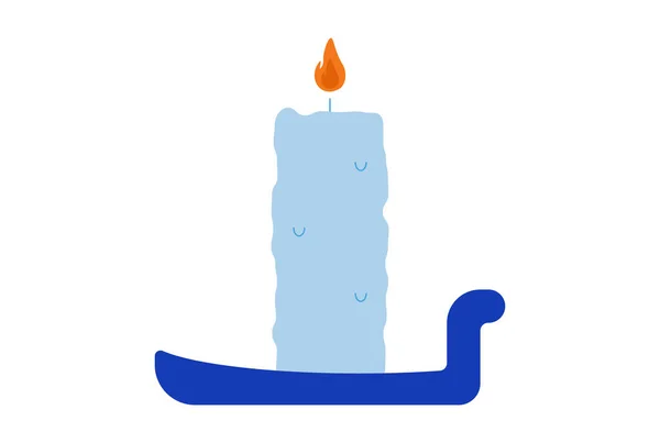 Kerze Farbiges Symbol Halloween Symbol App Und Web Zeichen Kunst — Stockfoto