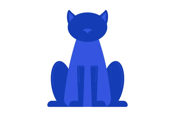 Kot Kolorowy Ikona Halloween Symbol Aplikacja Znak Internetowy Sztuka — Zdjęcie stockowe