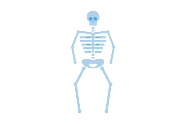 Skelett Färgad Ikon Halloween Symbol App Och Webbskylt Konst — Stockfoto