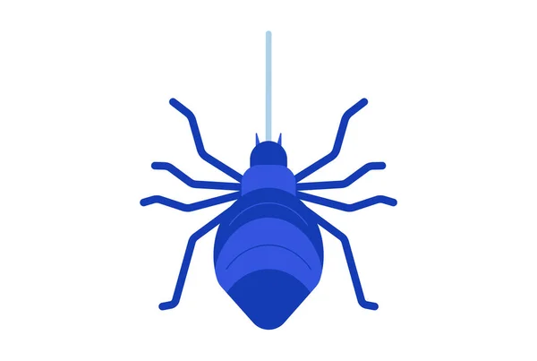 クモの色のアイコンハロウィンシンボルアプリとウェブサインアート — ストック写真