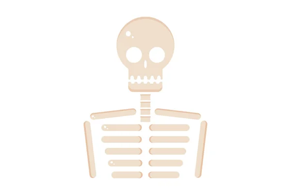 Esqueleto Ilustración Halloween Icono Aplicación Símbolo Web Arte Signo — Foto de Stock