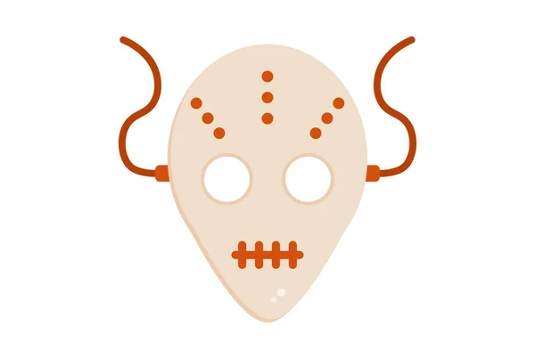 Gruselige Maske Illustration Halloween App Symbol Web Symbol Kunstwerk Zeichen — Stockfoto