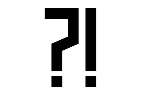 Signo Interrogación Icono Plano Negro Símbolo Minimalista Arte Aplicación Web — Foto de Stock
