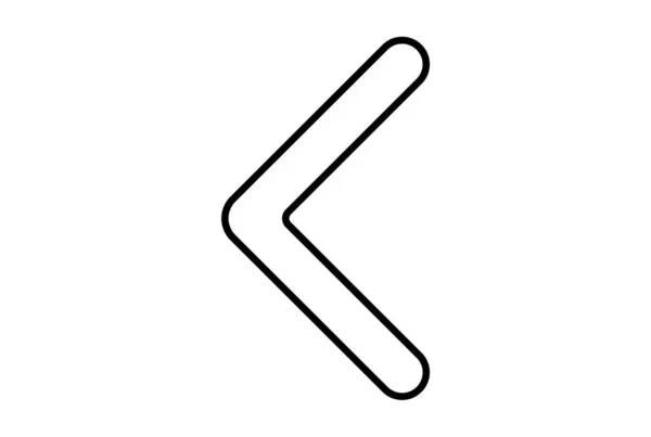 Större Tecken Platt Ikon Minimalistisk Linje Form Symbol Svart Tecken — Stockfoto