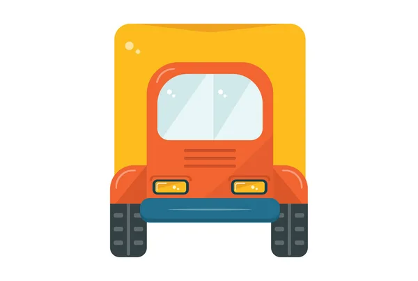Truck Ilustrace Barevná Ikona Detailní Doprava Symbol Vozidlo Tvar Znamení — Stock fotografie