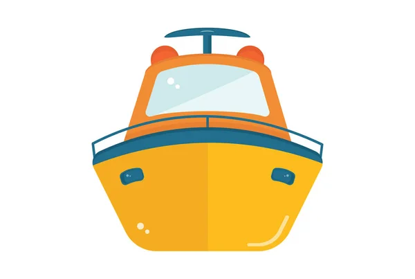 Illustration Yacht Icône Colorée Symbole Transport Détaillé Forme Véhicule Signe — Photo