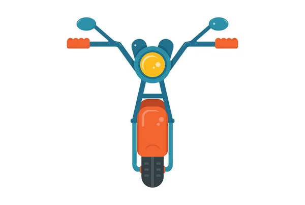 Мотоцикл Ілюстрація Кольорова Ікона Детальний Транспортний Символ Транспортного Засобу Фігури — стокове фото