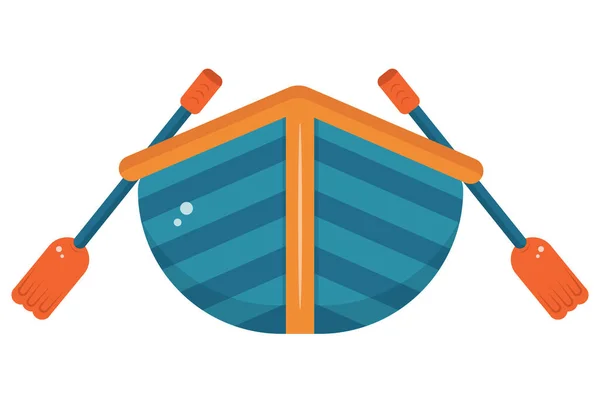 Ilustrasi Perahu Ikon Berwarna Merinci Transportasi Simbol Kendaraan Bentuk Karya — Stok Foto