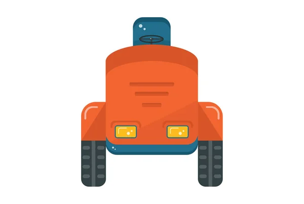 Kerti Traktor Illusztráció Színes Ikon Részletes Szállítási Szimbólum Jármű Alakja — Stock Fotó