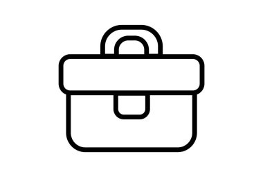 Çalışma çantası düz simge seo web sembolü biçimli uygulama satırı tabela sanatı