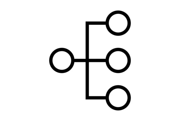 Rede Mídia Ícone Plano Seo Web Símbolo Forma Aplicativo Linha — Fotografia de Stock