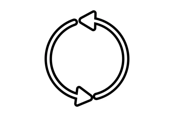 Dwie Strzałki Płaska Ikona Seo Symbol Internetowy Kształt Aplikacji Linia — Zdjęcie stockowe