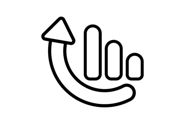 Gehobene Flache Symbol Seo Web Symbol Form App Line Sign — Stockfoto
