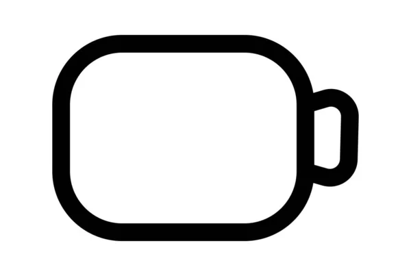 Cam Line Symbol Flache Benutzeroberfläche Symbol Schwarz Minimalistische Zeichen App — Stockfoto