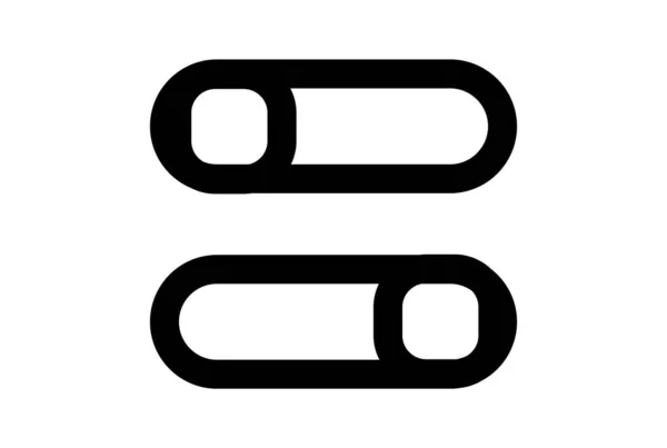 Controller Linje Ikon Platt Symbol Svart Minimalistisk Tecken App Konst — Stockfoto