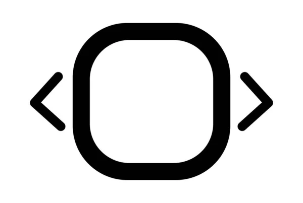 Pole Ikonou Čáry Šipek Ploché Symbol Černá Minimalistický Znak App — Stock fotografie