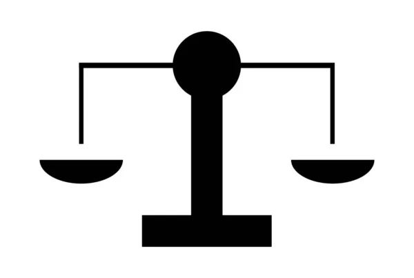 Libra Плоская Икона Бизнес Символ Искусства Черные Контуры Знака Работы — стоковое фото