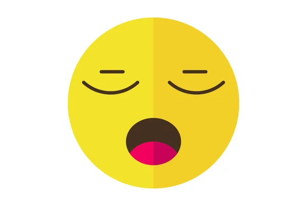 Zingt Gekleurd Emote Icoon Emoji Symbool Geel Emoticon Teken Kunst — Stockfoto