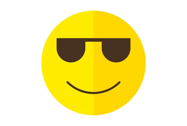 Meredek Színű Emote Ikon Emoji Szimbólum Sárga Emoticon Jel Művészet — Stock Fotó