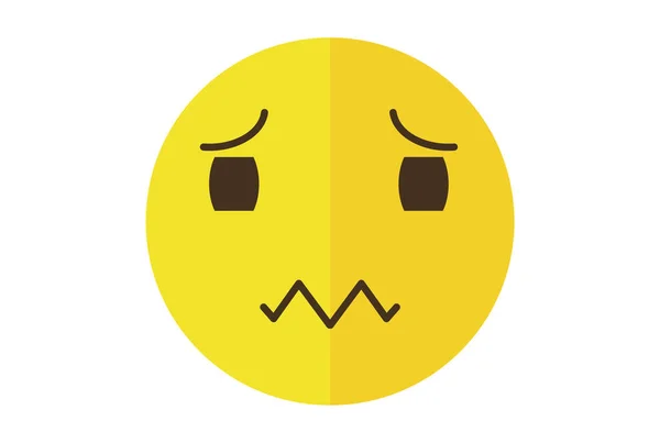 Estar Enfermo Color Emote Icono Emoji Símbolo Amarillo Emoticon Signo —  Fotos de Stock