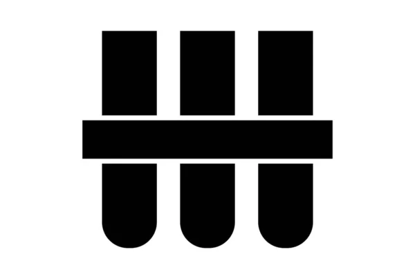 Kolce Glif Ikona Sztuka Płaska Opieka Zdrowotna Symbol Minimalistyczny Znak — Zdjęcie stockowe