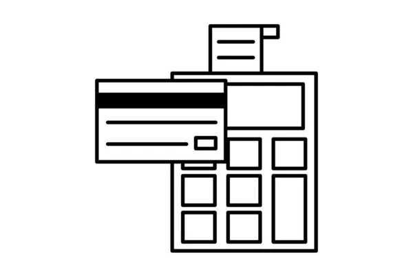 Πληρωμή Κάρτα Commerce Icon Art Flat Shopping Symbol Online Κατάστημα — Φωτογραφία Αρχείου