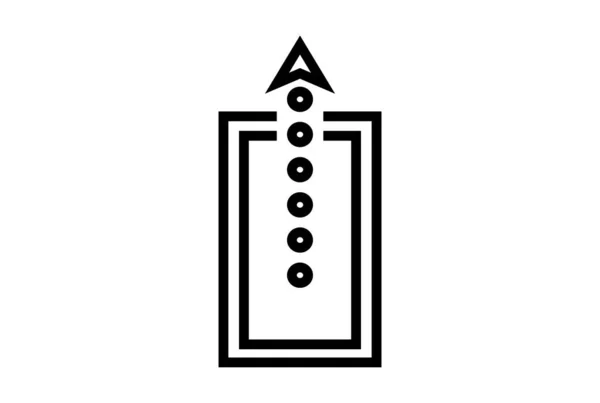 Telefon Nahoru Ploché Ikony Minimalistický Seo Web Symbol Umění Černé — Stock fotografie