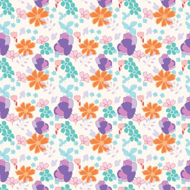 Bahar çiçeği desenli çiçekli arka plan botanik soyut sanat